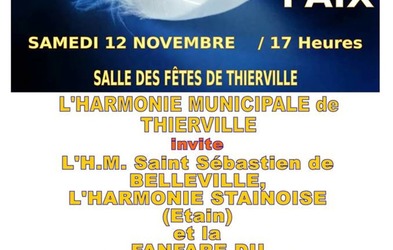 Concert pour la Paix le samedi 12 novembre 2016