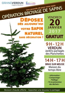 Opération Broyage de sapins GRATUIT