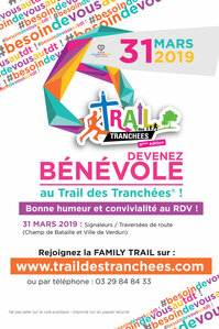 Devenez bénévole au Trail des Tranchées